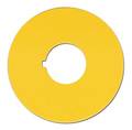 Omron Blank Legend Plate, Round, Yellow A16Z-5070