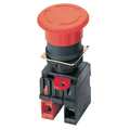 Omron Emergency Stop Push Button, 22 mm, 2NC, Red A22E-M-02