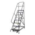 Tri-Arc 156 in H Steel Rolling Ladder, 12 Steps KDHD112246