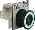 Schneider Electric Non-Illuminated Push Button, 30 mm, 1NO/1NC, Green 9001SKR9GH13