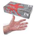 Mcr Safety Disposable Gloves with Embossed Grip, Polyethylene, Powder Free Clear, XL, 500 PK 5040XL