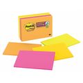 Post-It Super Sticky Notes, 4x6 In., PK8 6445-SSP