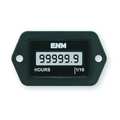 Enm Hour Meter, LCD, 2-Hole, 4.5 to 28VDC T1121BB