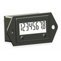 Trumeter LCD Hour Meter, 2-Hole, 1.10 in Flange 3410-0000
