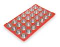 Magclip 1/2 In. Drive 6-1/8 In. x 10-1/4 In. Red Socket Caddy & 28 Interchangeable Pegs 72423