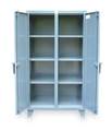 Strong Hold 12 ga. ga. Steel Storage Cabinet, 60 in W, 66 in H, Stationary 55-DS-246