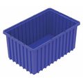Akro-Mils Divider Box, Blue, Industrial Grade Polymer, 16 1/2 in L, 10 7/8 in W, 8 in H 33168BLUE