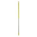 Vikan 59" Color Coded Handle, 1 1/4 in Dia, Yellow, Aluminum 29376