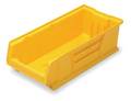 Quantum Storage Systems 100 lb Storage Bin, Polypropylene/Polyethylene, 11 in W, 7 in H, 23 7/8 in L, Yellow QUS952YL