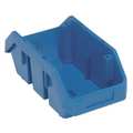 Quantum Storage Systems 75 lb Hang & Stack Storage Bin, Plastic, 6 5/8 in W, 5 in H, 12 1/2 in L, Blue QP1265BL