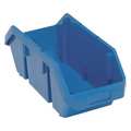 Quantum Storage Systems 75 lb Hang & Stack Storage Bin, Plastic, 8 3/8 in W, 7 in H, 18 1/2 in L, Blue QP1887BL