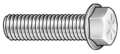 Zoro Select Grade 8, 3/8"-16 Flange Bolt, Plain Steel, 1-1/2 in L, 25 PK 2TJ79