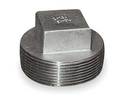 Zoro Select 2-1/2" MNPT SS Square Head Plug 4381037290