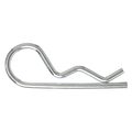 Zoro Select Cotter Pin, Hairpin, 11/64"Dx3-1/2" L, PK10, Length: 3-1/2" 2UJR2