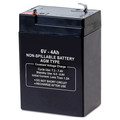 Zoro Select Battery, Sealed Lead Acid, 6V, 4Ah, Faston 2UKJ2
