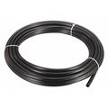 Zoro Select Tubing, 1/4" OD, Nylon, Black, 50 Ft 2VDL1