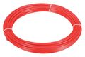 Zoro Select Tubing, 1/4" OD, Nylon, Red, 100 Ft 2VDW9