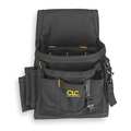 Clc Work Gear Tool Pouch, Tool Pouch, Black, Polyester, 9 Pockets 1503