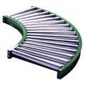 Ashland Conveyor Roller Conveyor, 90 Curve, 27BF 10F90KG03B27