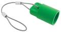 Hubbell Cap, Green, 300/400A Female Single Pole HBLFCAPGN