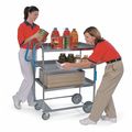 Lakeside Stainless Steel Ergo-One Series 2-Shelf Cart; 700 lb Capacity, 18"x27" 7010