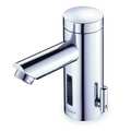 Sloan Sensor Single Hole Mount, 1 Hole Straight Spout Bathroom Faucet, Polished chrome EAF250-ISM