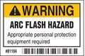 Brady Arc Flash Protection Label, 2 In. H, PK100, 81104 81104