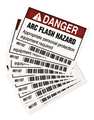 Brady Arc Flash Protection Label, 2 In. H, PK10 81107