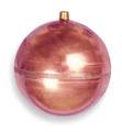 Watts Float Ball, Round, Copper, 4 In C-4