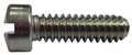 Zoro Select #10-24 x 5/8 in Slotted Fillister Machine Screw, Plain 18-8 Stainless Steel, 100 PK U51341.019.0062