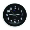Zoro Select 10-1/4" Analog Quartz Indoor/Outdoor Wall Clock, Black 2CHZ2
