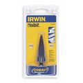 Irwin Step Drill Bit, 12 Hole Sizes, 3/16 in to 7/8 in, 1/16 Step Increments, M35 Grade Cobalt 10234cb