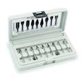 Widia Carbide Bur Set, 9 PC M40588