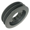 Zoro Select V-Belt Sheave, 20.6 lb, Cast Iron 2C105SF