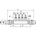 Transair Port Manifold, Aluminum, Push to Connect 6651 25 12 04GR