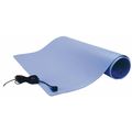 Scs Dissipative Floor Mat, Blue, 2 x 4 ft. TM2448L3BL-L