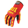 Kong Cut Resistant Impact Coated Gloves, A5 Cut Level, Silicone, L, 1 PR KRC5-04-L