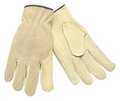 Mcr Safety Leather Palm Gloves, Pigskin, M, PR 3405M