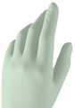 Micro-Touch Disposable Gloves, 6.70 mil Palm, Natural Rubber Latex, Powder-Free, M, 100 PK, Green 303015