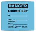 Idesco Padlock Label, 2-1/8inHx1-1/2inW, PK25, LMBBT123AAC LMBBT123AAC