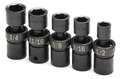 Sk Professional Tools 1/2 in Drive Impact Socket Set, SAE, 5 pcs 34302