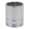 Sk Professional Tools 1/2 in Drive, 28mm 12 pt Metric Socket, 12 Points 40328