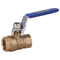 Zoro Select 1/4" FNPT Brass Ball Valve Inline G-F600-25LH