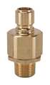 Snap-Tite Hydraulic Quick Connect Hose Coupling, Brass Body, Ball Lock, 3/4"-14 Thread Size, EA Series BVEAN12-12M