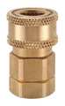 Snap-Tite Hydraulic Quick Connect Hose Coupling, Brass Body, Sleeve Lock, 1/2"-14 Thread Size, H Series BVHC8-8FV