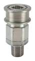 Snap-Tite Hydraulic Quick Connect Hose Coupling, Steel Body, Ball Lock, 1/4"-18 Thread Size, EA Series VEAC4-4MV