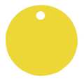 C.H. Hanson Blank Tag, Round, Yellow, PK5 43081