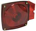 Reese Submersible StopLight, Square, Red, 6-1/4"L, Height - Vehicle Lighting: 4-5/8" 7382611