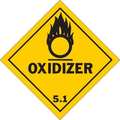 Brady Hazardous Warning Label, 4inHx4inW, Vinyl, 121071 121071