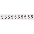 Brady Number Label, 1in.H Character, Vinyl 9713-5